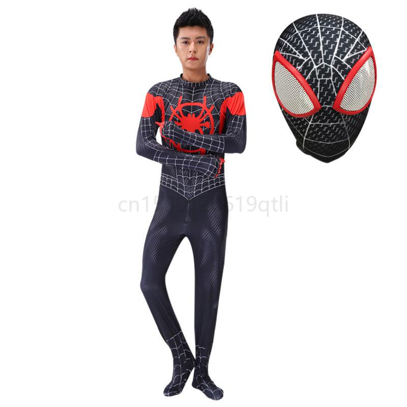 Avengers Cosplay Clothes Headgear With Lens Dress Iron Spider Man Captain American Costume Tights Ju