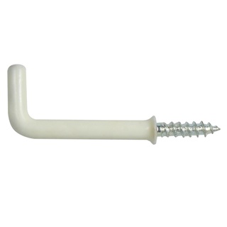 ตะขอ ตัว L BY TORA 1/4 นิ้ว 6 ตัวSQUARE BEND SCREW HOOK BY TORA 1/4IN 6PCS