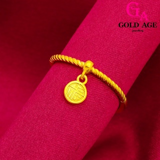 Ga เครื่องประดับแฟชั่น แหวนชุบทอง 24k ปรับได้ สไตล์เกาหลี สําหรับผู้หญิง