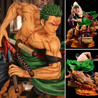 Figure ฟิกเกอร์ Model โมเดล One Piece GK วันพีซ เต็มพิกัดสลัดจอมลุย Roronoa Zoro โรโรโนอา โซโร Singa