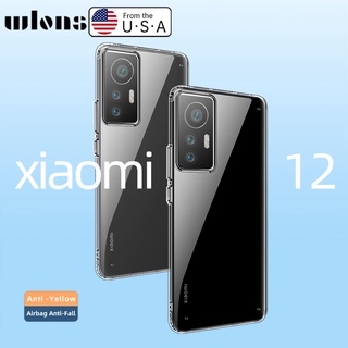 Yjd เคสโทรศัพท์มือถือแบบนิ่ม ใส กันกระแทก สีเหลือง สําหรับ Xiaomi Mi 12 Pro 12 Ultra HD