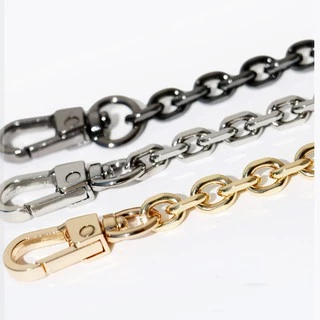 สายโซ่ สายกระเป๋าโซ่ สายโซ่โลหะ ⛓ รุ่นโซ่ตัดลาย หน้ากว้าง 7 mm.⛓ Chain strap