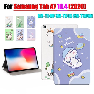 [นอนหลับ/ปลุก] เคสแท็บเล็ต แบบฝาพับ ลายการ์ตูนอนิเมะ แฟชั่น สําหรับ Samsung Galaxy Tab A7 10.4 (2020) SM-T500 SM-T505 SM-T505N 10.4 นิ้ว