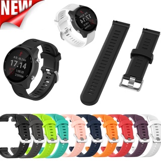 สายรัดข้อมือ ซิลิโคน สำหรับ Garmin Forerunner 245 245 645 Vivoactive 3  vivove HR ขนาด ใหม่ 20 มม.