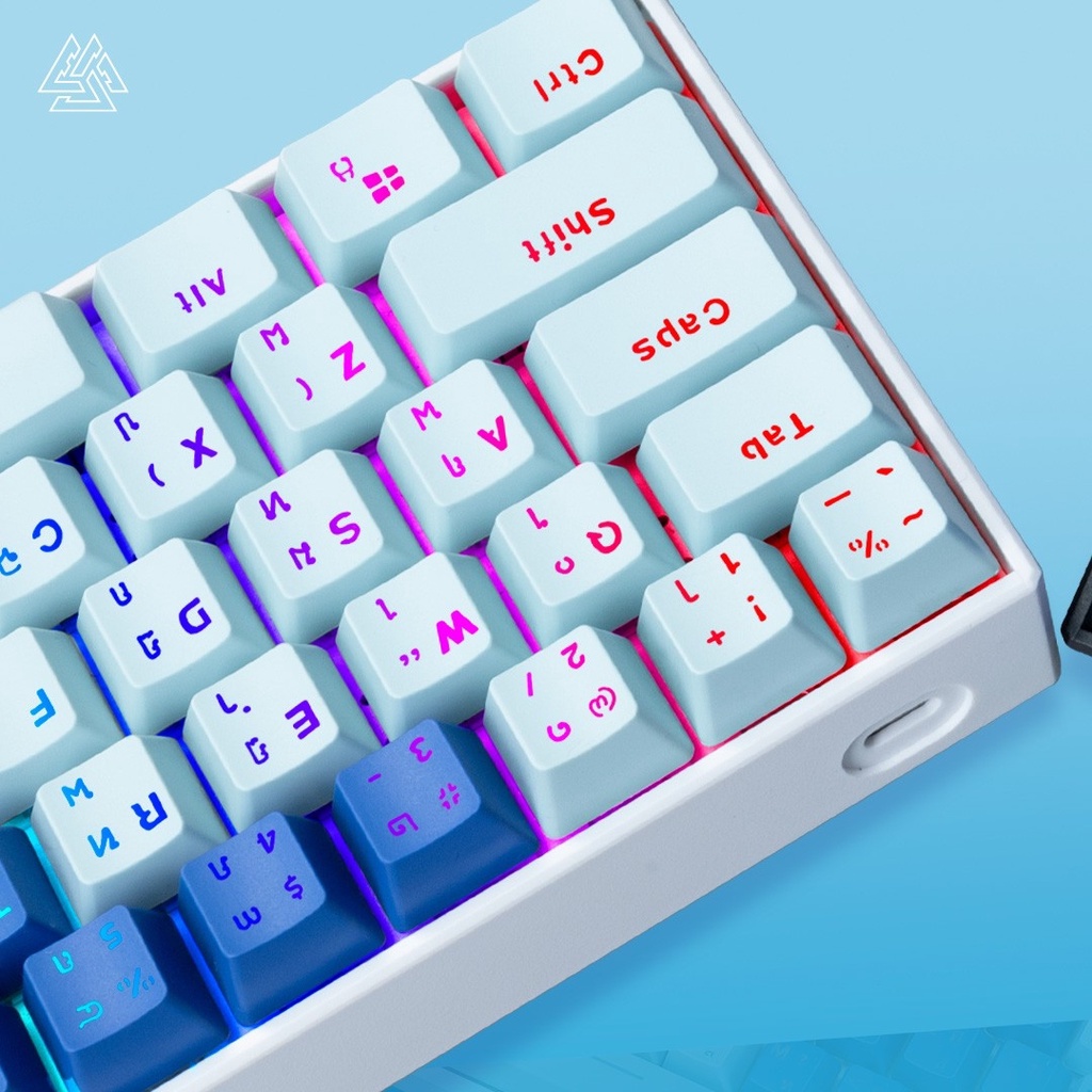 [ประกัน 15 วัน] EGA ปุ่มกด TYPE MGKC4 PBT Profile OEM ใส่ได้กับ Mechanical Keyboard ทุกรุ่น ไฟทะลุทุกตัวอักษร!!แป้นTH/EN
