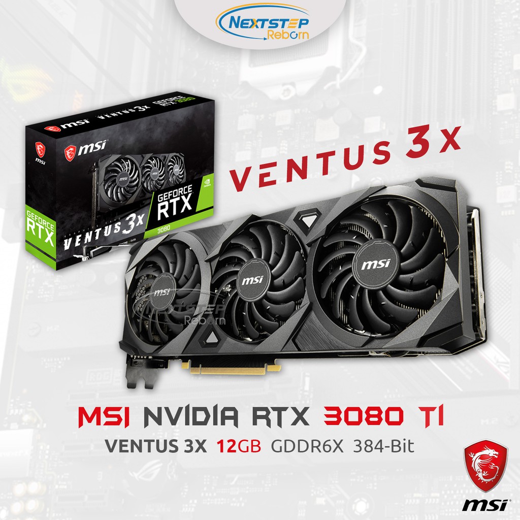 ราคา Msi Geforce Rtx 3080 Ti Ventus 3x 12g Oc 12gb Gddr6x พ ย 2021