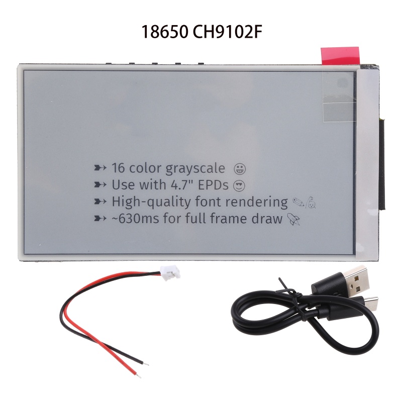 Nex PH 2.0 18650 LILYGO - T5-4.7 นิ้ว ESP32 V3 E-Paper 16MB FLASH 8MB ...