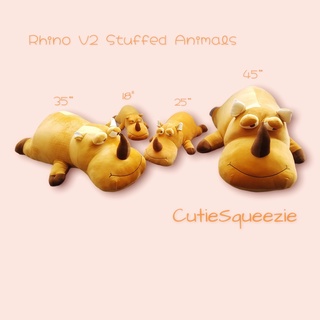 ตุ๊กตาแรดหมอบ เวอร์ชั่น2  Stuffed Rhino (V2)