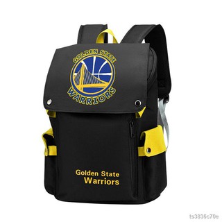 ในสต็อกในกรุงเทพแพคเกจ❐Curry around gold State Warriors NBA Basketball Star กระเป๋านักเรียนชายและหญิงกระเป๋าเดินทางคอมพ
