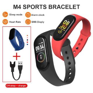 【พร้อมส่ง จากส่งที่ไทย】M4 Smart Watch Band นาฬิกาวัดชีพจร ความดัน ระดับออกซิเจนในเลือดนับก้าว Smartband M4 Fitn