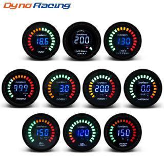 Dynoracing 2 นิ้ว 52 มิลลิเมตร ดิจิตอล 20 LED Boost bar psi สูญญากาศน้ำอุณหภูมิน้ำมัน temp น้ำมันกดโวลต์มิเตอร์อากาศเชื้อเพลิง EGT RPM เกจ