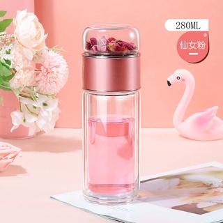 Double Wall Tea Bottle (280ml & 350ml), Double Wall Tea Bottle, Double Wall,Flower tea cup