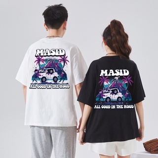 เสื้อยืด Masdi เป็นโลโก้ผู้ขายผู้ใหญ่ unisex ปลาค็อดคุณภาพสูง BDs