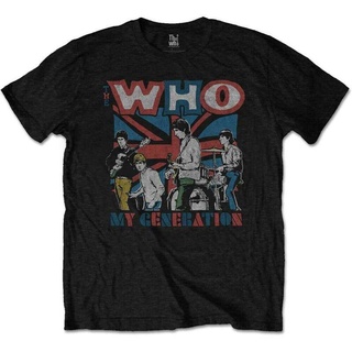 Wanyg เสื้อยืดลําลอง แขนสั้น พิมพ์ลาย The Who My Generation Sketch สไตล์คลาสิก ของขวัญวันเกิดพ่อ สําหรับผู้ชายสามารถปรับ