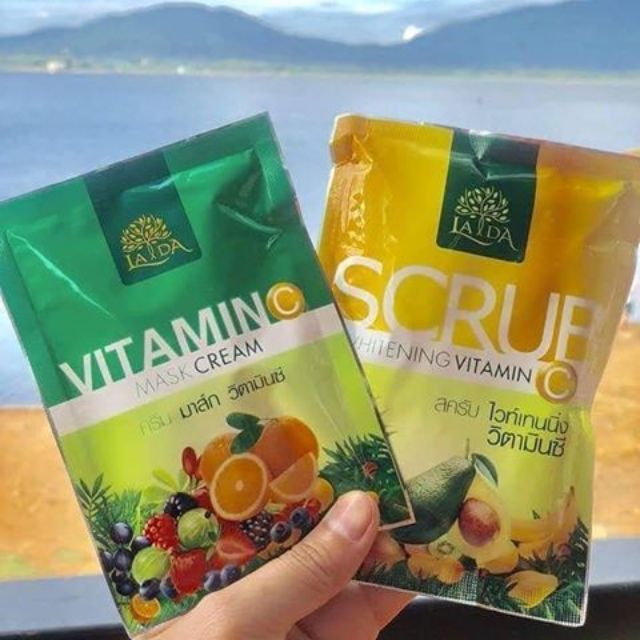 LADA AURA BODY MASK VITAMIN C ลดา มาร์คผิวขาววิตามินซี🍋🍊