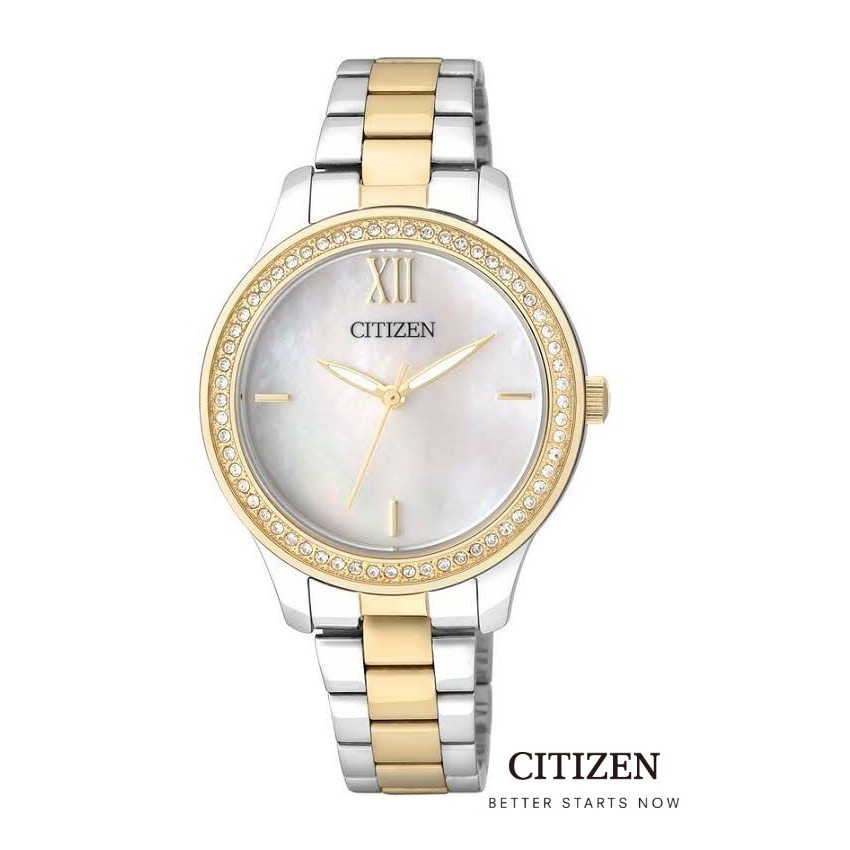 CITIZEN EL3084-50D Mother of pearl Lady Watch Quartz