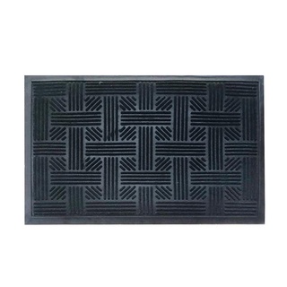 พรมดักฝุ่น รุ่น NO4 ขนาด 45 x 75 ซม. สีดำ พรมเช็ดเท้า Dust Trap Model NO4 Size 45 x 75 cm. Black