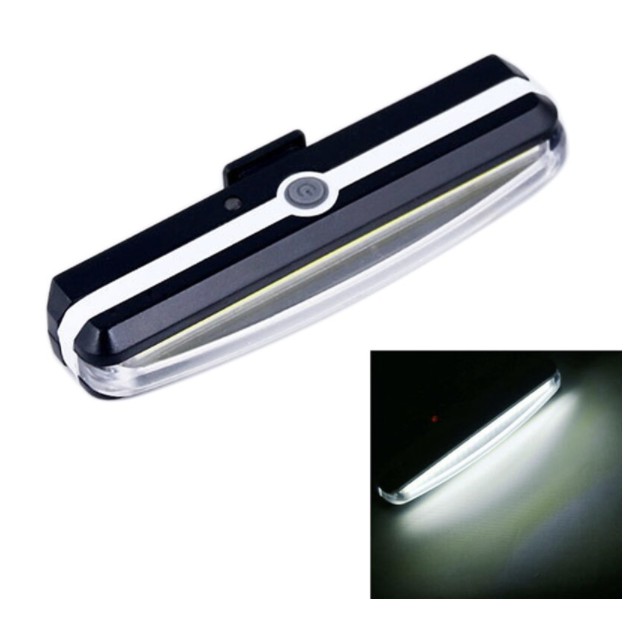2สีในตัว ไฟหน้าจักรยานสีขาว RAYPAL 100LUMENS+ USB (RPL-2266)