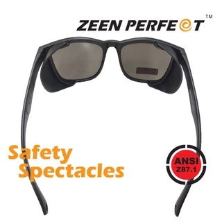 แว่นเซฟตี้ ZEEN PERFECT 92357 foldable & changable side-guard พับ-ถอดเปลี่ยนได้ ANSI Z87.1 USA s.d.