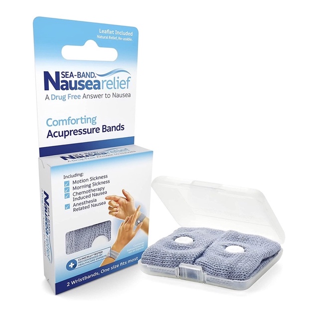🌟พร้อมส่ง🌟สายรัดข้อมือแก้วิงเวียน🇺🇸 Sea-Band Anti-Nausea Acupressure Wristband for Motion or Morning