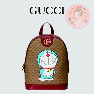 ราคาต่ำสุดของ Shopee 🔥ของแท้ 100% 🎁Gucci brand new Doraemon x Gucci joint series small backpack