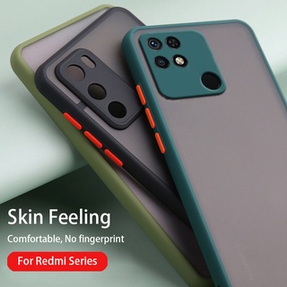 เคสโทรศัพท์มือถือ TPU PC โปร่งแสง ผิวด้าน กันกระแทก สําหรับ Redmi 10C Redmi10C Redme Xiaomi Mi