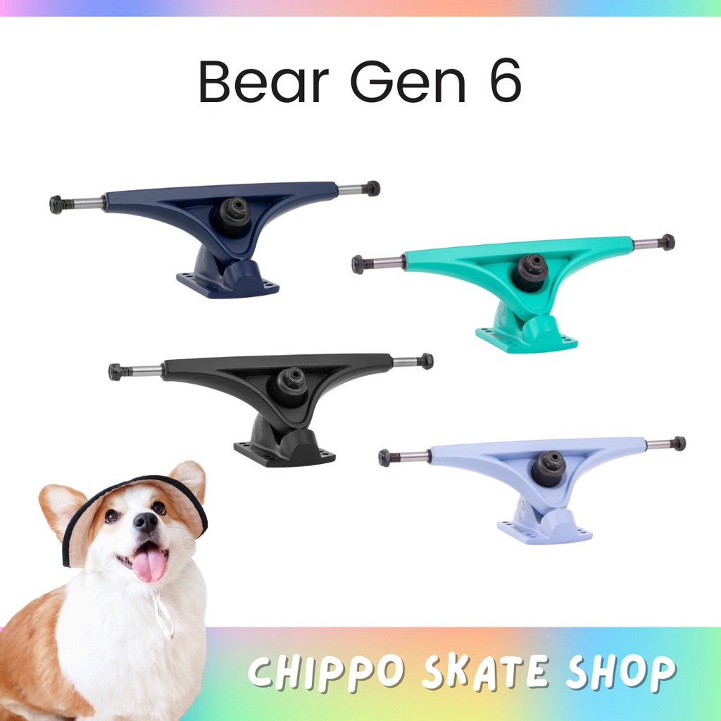 🔥ทรัค Bear Gen 6 Grizzly Landyachtz🔥 180mm 50° พร้อมส่ง สำหรับ ลองบอร์ด Longboard Trucks Bear Gen 6 