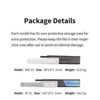 SF-15,  MSF-13 ตะไบแก้วนาโน ลบรอยเกท SIREN ULTIMATE PRECISION FILE