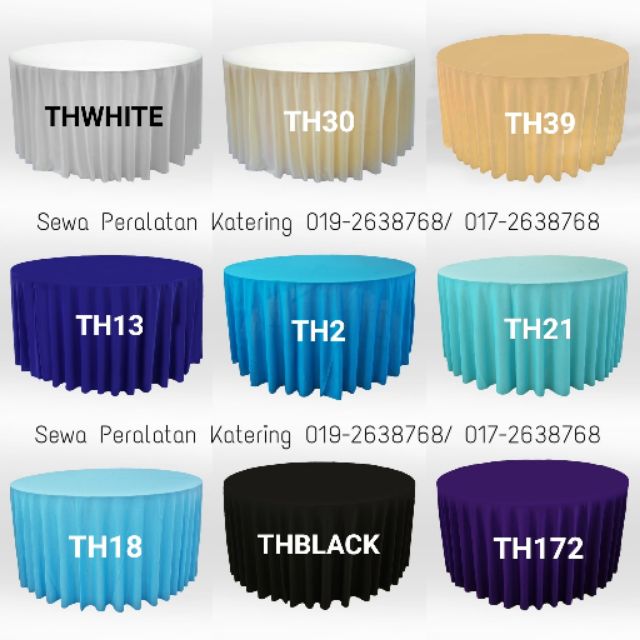 TABLE CLOTHS ROUND FULL COVER JC 4F & 5F TABLE