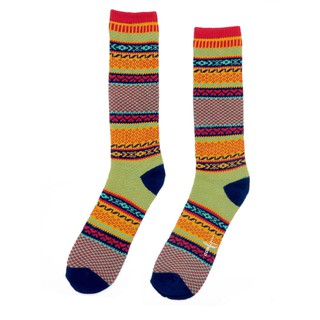 ถุงเท้า COMFY SOCKS Aka Tribal Socks ลวดลายถุงเท้าสวยงาม เหมาะสำหรับใส่กับรองเท้าบูต และรองเท้าผ้าใบ