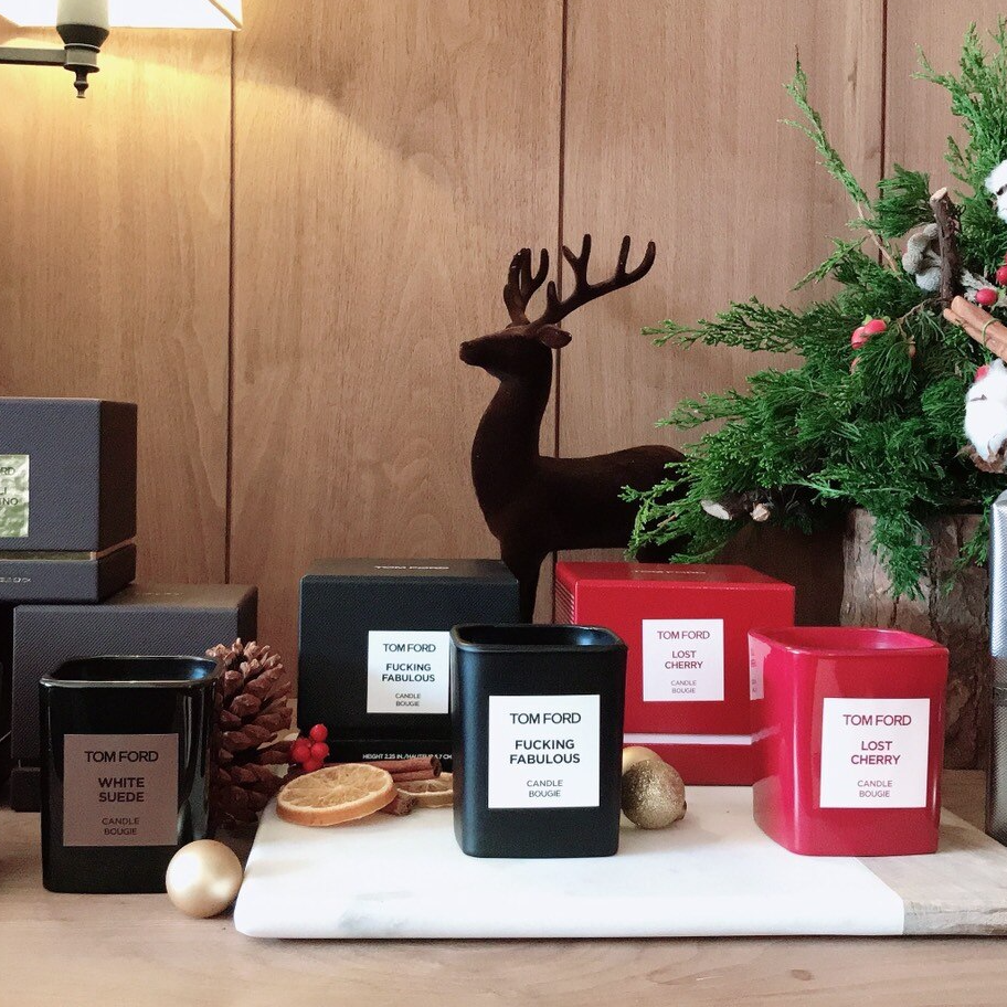 TF TOM FORD Candle Bougie Lost Cherry / Soleil Blanc / Fabulous / Oud Wood  200g | Shopee Thailand