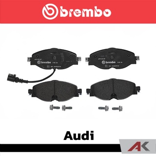 ผ้าเบรกหน้า Brembo โลว์-เมทัลลิก สำหรับ Audi TT 2014- A3 2012-, Q2 รหัสสินค้า P85 126B ผ้าเบรคเบรมโบ้