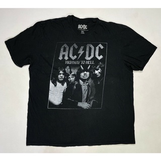 เสื้อยืดผ้าฝ้ายพิมพ์ลายแฟชั่น เสื้อยืด ACDC AC DC Highway To Hell