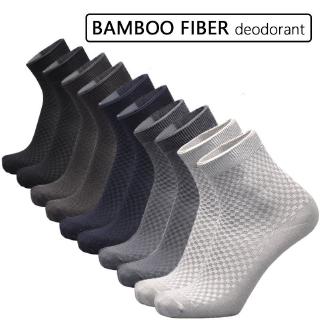 🔥ซื้อ 1 แถม 1🔥 Mens Bamboo Fiber Stockings Business Anti-Bacterial Deodorant Breathable Socks