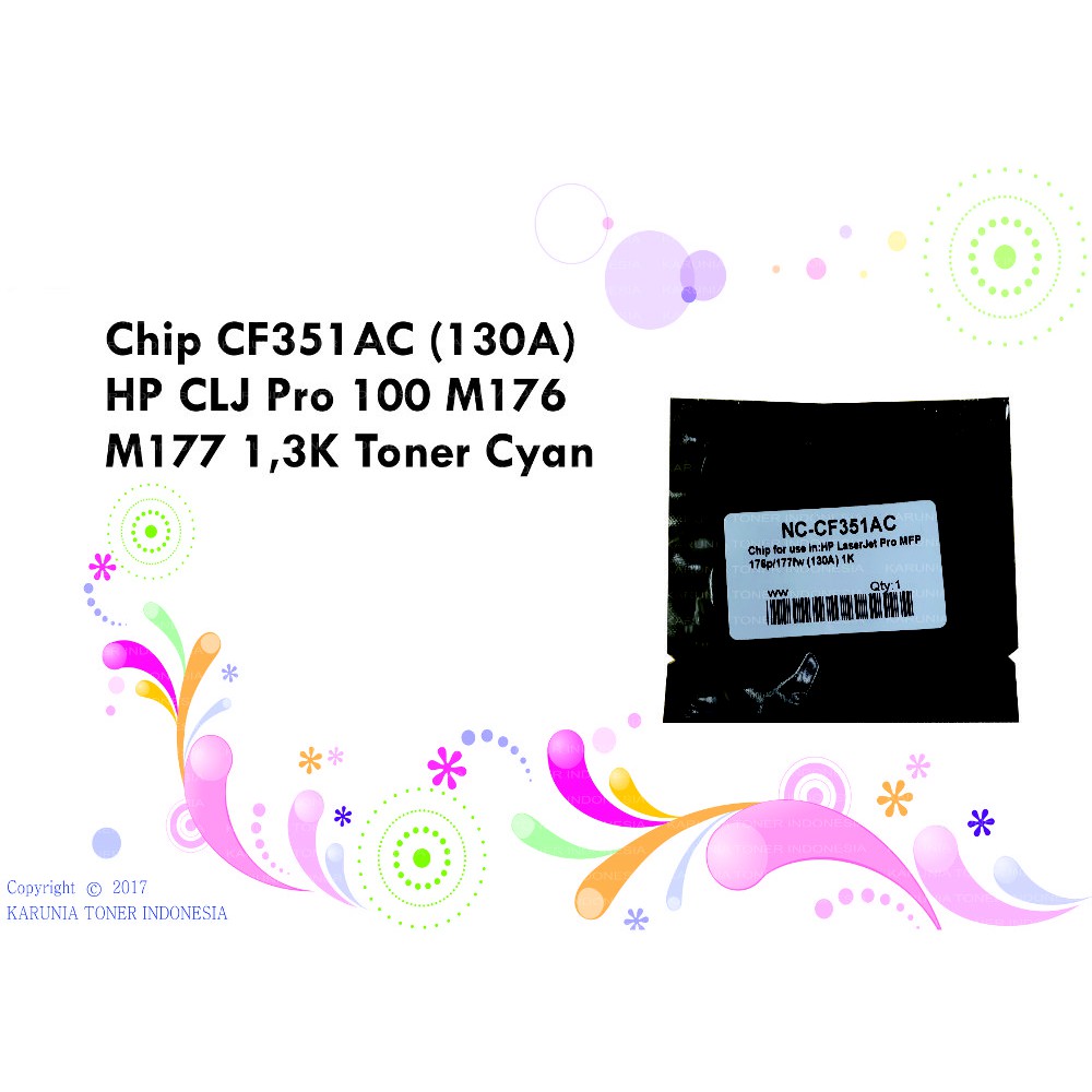ชิปโทนเนอร์ CF353A 130A HP PRO100 M176 M177 M551N M177FW 1.3k Toner