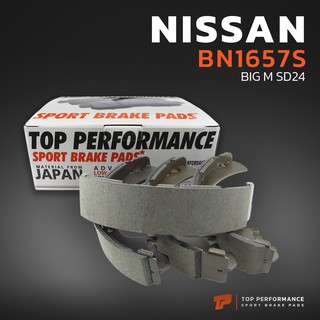 ก้ามเบรค หลัง NISSAN FRONTIER / BIG M SD24 / URVAN E26 - TOP PERFORMANCE JAPAN - BN 1657S - ผ้าเบรค ฟรอนเทียร์