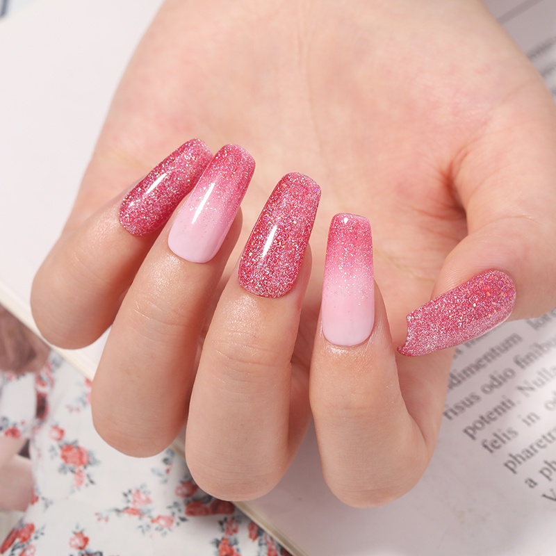 UR SUGAR 7.5 ml Bling Sequins UV Gel Poliah ติดทนนาน Glittery เล็บเจลที่มีสีสันสีแดงเล็บวานิช ราคา ถูกที่สุด ดีลบีเคเค แกลเลอรีภาพที่ 3
