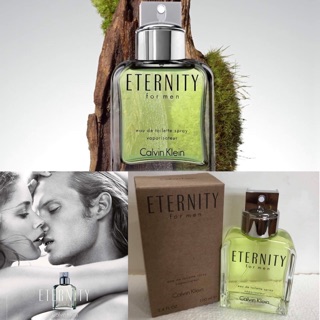 Eternity For men eau de toilette spray vaporisateur  100 ml.   กล่องเทสเตอร์  1550฿