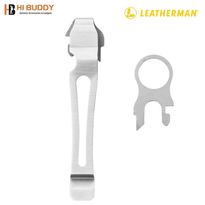 อุปกรณ์เสริมมัลติฟังก์ชั่นหนัง LEATHERMAN Pocket Clip & Lanyard Ring ของแท้ - HIBUDDY