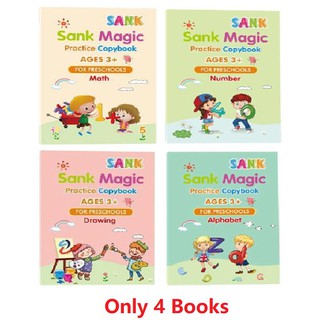 Copybook Handwriting Preschoolers &amp; Kids Sank Magic Practice Copybook Wipe-free Childrens Copybook Exercises zp7I