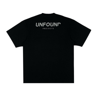 เสื้อยืด UNFOUND PROJECTS LOGO TEE BLACK/SILVER สีดำ