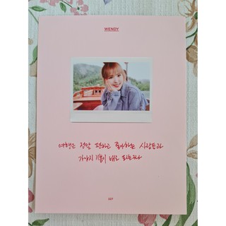 [แท้/แบ่งขาย/4 หน้า 100] หน้าโฟโต้บุ๊ค เว็นดี้ Wendy Red Velvet Selfie Book Photo Book