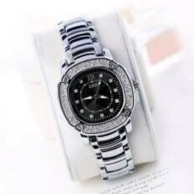 นาฬิกา GEDI ของแท้ 💯% รุ่น YH-3200 สีเงินหน้าดำ