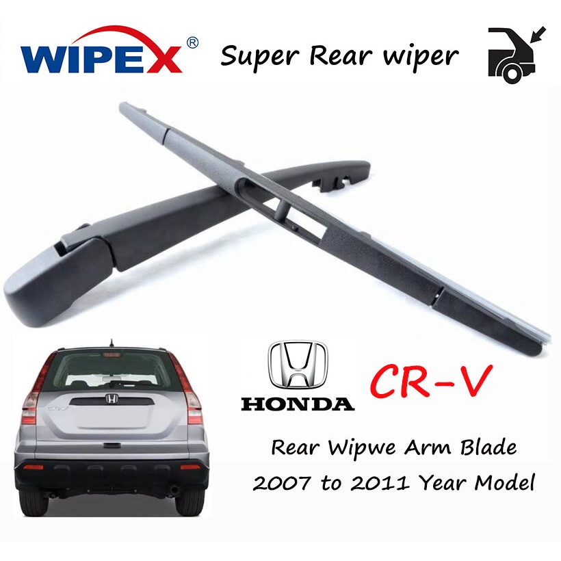 Gen3 Honda CRV ด้านหลัง Wiper ARM Blade ชุดสําหรับ 2007 ถึง 2011 รุ่น CR-V รถ Back Window Wipers (Arm/Blade) จาก wipex