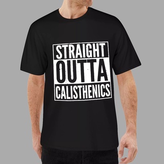 ใหม่ เสื้อยืดผ้าฝ้าย 100% พิมพ์ลาย Outta Calisthenic แฟชั่นสําหรับผู้ชาย ผู้หญิง