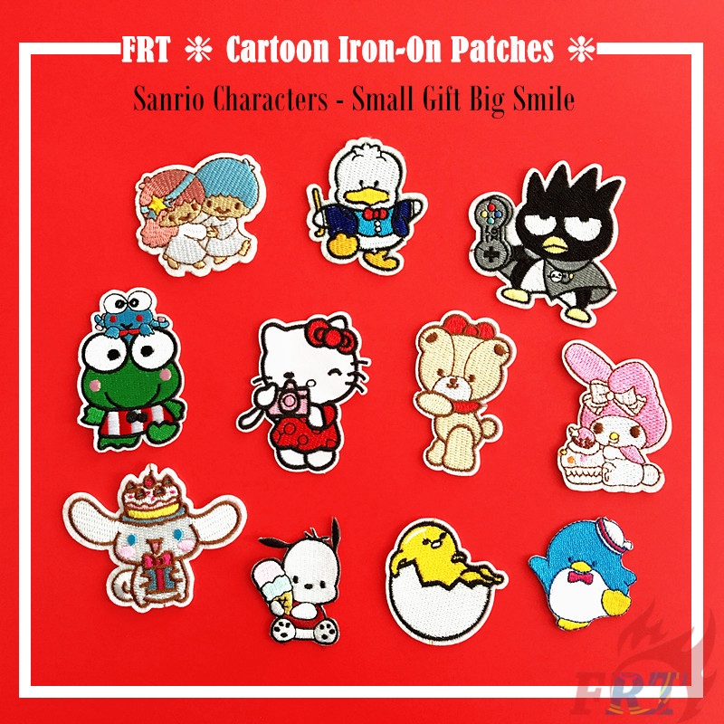 Cartoon Characters 02 - Small Gift Big Smile Patch 1Pc Diy Sew on Iron on Badges Patches Apparel Appliques