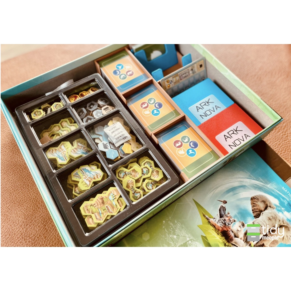Tidy Insert สำหรับเกม Ark Nova และภาคเสริม Marine Worlds