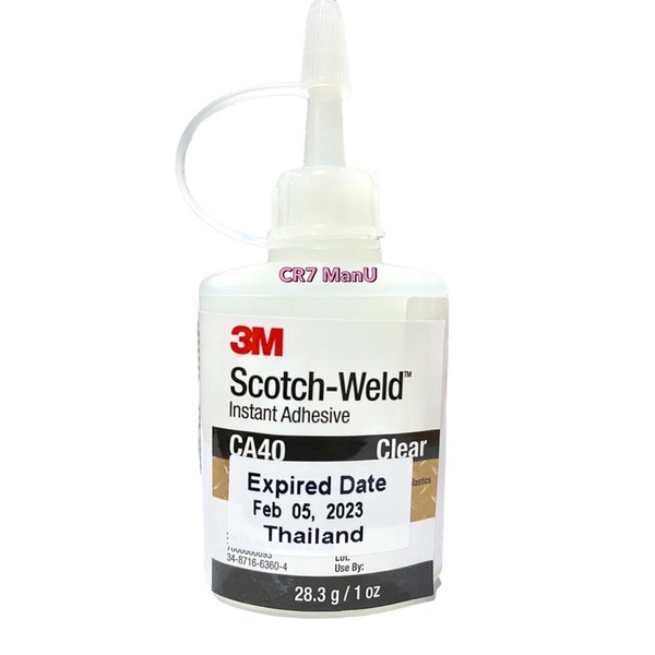3M Scotch-Weld Instant Adhesive CA-40 Clear 3เอ็ม สก๊อช-เวลด์ อินสแตนท์ แอดฮีซีพ ซีเอ-40 28.3 g / 1 oz