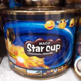 ช็อคโกแลต MAOJI Star cup ช็อคโกแลต บิสกิต