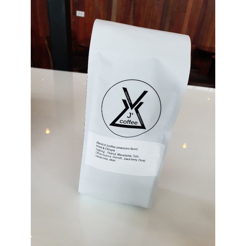 ❆เมล็ดกาแฟ Blend of Jcoffee (americano flavor) brazil & Ethiopia